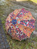 Indiase kleurrijke paraplu, Gebruikt, Rond, Ophalen of Verzenden, 100 tot 125 cm