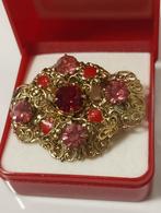 Vintage jaren zestig boheems messing filigrain broche, Sieraden, Tassen en Uiterlijk, Antieke sieraden, Ophalen of Verzenden, Overige materialen