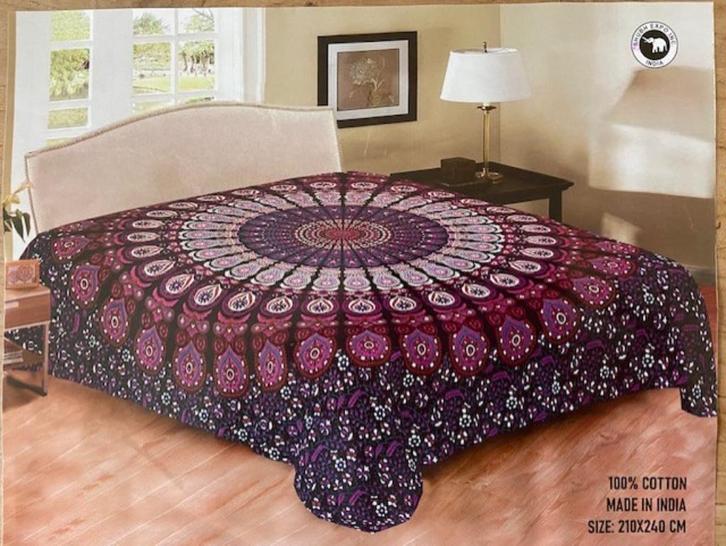 Kleed, strandlaken, Bohemian, Boho, Boeddha, Buddha Hippie, Huis en Inrichting, Stoffering | Tapijten en Kleden, Nieuw, 200 cm of meer