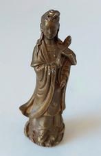 Oud Chinees Bronzen Guan Yin Miniatuur Chinees Brons Beeldje, Verzenden