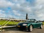 Mazda MX-5 1.6 I 2000 Groen APK t/m 2-2027, Auto's, Achterwielaandrijving, 40 €/maand, Beige, 4 cilinders