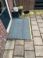 Driedelige oprijplaten van staal, Ophalen, Gebruikt