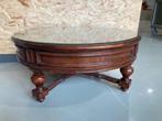Salontafel , rond, Huis en Inrichting, Tafels | Salontafels, Ophalen, Gebruikt, 100 tot 150 cm, Rond