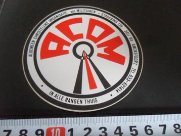 sticker Leger ACOM Amersfoort in alle rangen thuis*  beschikbaar voor biedingen