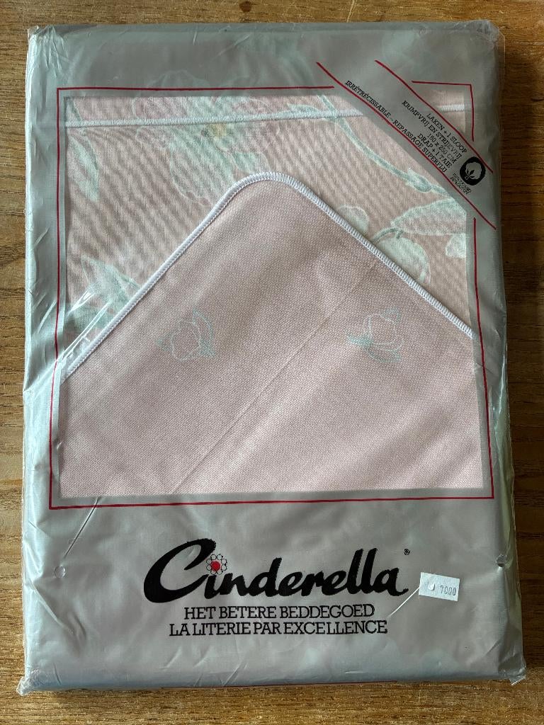 Vintage Cinderella lakenset laken 150x250cm + sloop - nieuw, Eenpersoons, Overige typen, Nieuw, Ophalen of Verzenden
