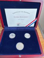 Zilveren munten Van Gogh - Rembrandt vijfje Jan Steen gulden, Postzegels en Munten, Ophalen, Setje, Koningin Beatrix, Zilver