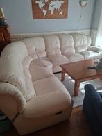 Lederen hoekbank GRATIS, Ophalen, Gebruikt, Vierpersoons of meer