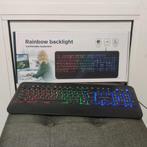 MET GARANTIE! RGB Gaming Toetsenbord Keyboard, Multimediatoetsen, Gembird, Nieuw, Ophalen of Verzenden