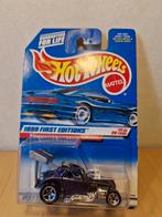 Hotwheels Fiat 500C paars (kaart beschadigd), Ophalen of Verzenden, Nieuw