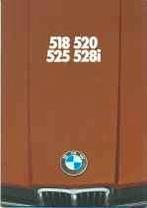 BMW 5-serie 518 520 525 528i (E12) brochure/auto folder '79, Ophalen of Verzenden, Zo goed als nieuw, BMW