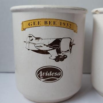 Beker Gee Bee 1932, klm messen Vintage Lufthansa bagagelabel beschikbaar voor biedingen