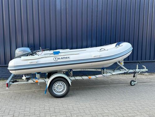 Complete set z.g.a.n., Watersport en Boten, Rubberboten, Zo goed als nieuw, Zodiac, Aluminium, Minder dan 70 pk, Benzine, Ophalen
