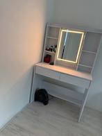 Moderne Make-up Tafel met LED Spiegel - Zo Goed Als Nieuw!, Ophalen, 100 tot 150 cm, 50 tot 100 cm, Zo goed als nieuw