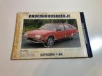 B931 Onderhoudsboekje Citroen BX, Ophalen of Verzenden