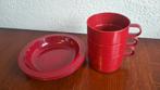 Mepal Soepborden en Kommen - Bordeaux Rood, Caravans en Kamperen, Ophalen of Verzenden, Gebruikt