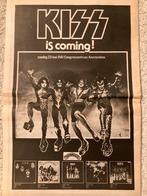 Paginagrote A3 advertentie KISS Destroyer RAI Amsterdam, Cd's en Dvd's, Vinyl | Hardrock en Metal, Ophalen of Verzenden