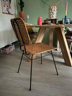 Rotan webbing Eetkamerstoel Kwantum, Huis en Inrichting, Bruin, Ophalen of Verzenden, Zo goed als nieuw, Bohemian Etnisch