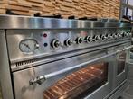 Luxe Fornuis Boretti 120 cm rvs 7 pits Frytop GASOVEN, Witgoed en Apparatuur, Fornuizen, 60 cm of meer, 5 kookzones of meer, Vrijstaand