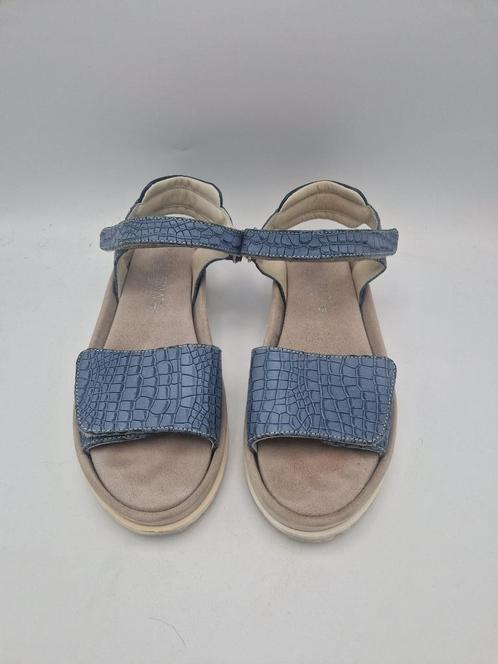 Annalina sandalen. Maat 41, Blauw/leer., Kleding | Dames, Schoenen, Zo goed als nieuw, Sandalen of Muiltjes, Blauw, Ophalen of Verzenden