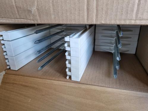 Afrasteringspalen kunststof wit 157cm hoog, Dieren en Toebehoren, Stalling en Weidegang