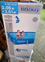 Zwembad bestway 300x201 met veel extra spullen, Tuin en Terras, Zwembad-toebehoren, Ophalen, Zo goed als nieuw, Zwembadpomp