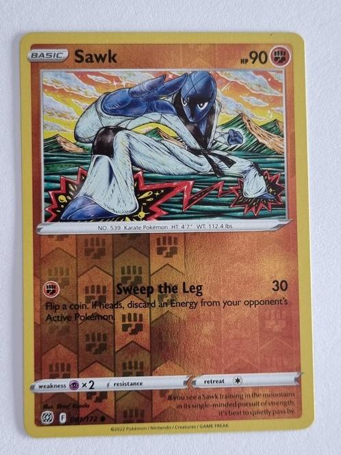 Brilliant Stars - Sawk 081/172 Reverse Holo, Hobby en Vrije tijd, Verzamelkaartspellen | Pokémon, Nieuw, Losse kaart, Ophalen of Verzenden