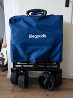 Opvouwbaar Bolderkar LifeGoods 103L - tot 120 Kg, Caravans en Kamperen, Bolderkarren, Ophalen, Opvouwbaar, Zo goed als nieuw