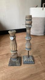 2 kandelaren Uniq, Ophalen of Verzenden, Zo goed als nieuw, Kandelaar, Hout