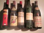 5 oude rode Wijnen van de jaren 70-80, Verzamelen, Wijnen, Overige gebieden, Ophalen of Verzenden, Zo goed als nieuw, Rode wijn