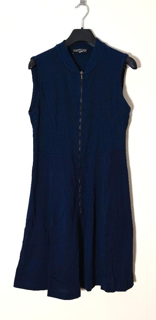 blauwe mouwloze jurk Tandem maat 42, ritssluiting voorzijde, Kleding | Dames, Jurken, Zo goed als nieuw, Maat 42/44 (L), Blauw