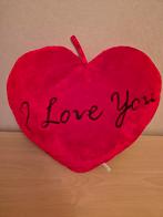 Kussen hart - I Love You, Ophalen of Verzenden, Nieuw, Rood, Hartvormig