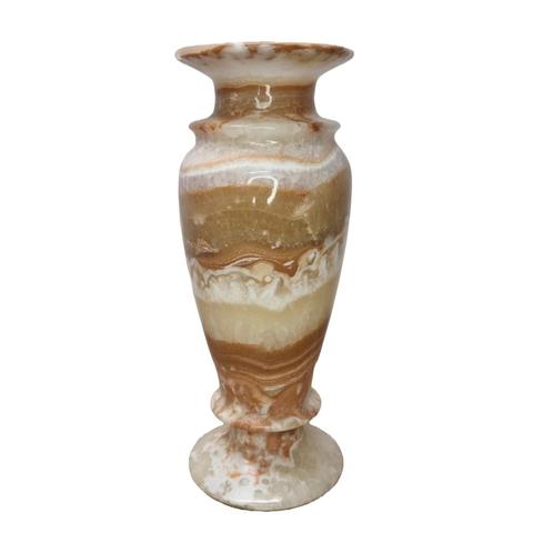 Vintage grote onyx marmeren vaas, Huis en Inrichting, Woonaccessoires | Vazen, Zo goed als nieuw, Overige kleuren, Minder dan 50 cm