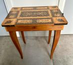 Vintage Italiaans tafeltje met inlegwerk en muziekdoos, Ophalen