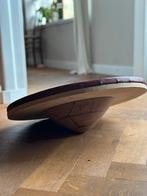 Handgemaakt houten evenwichtsplateau - 50cm, Ophalen of Verzenden, Zo goed als nieuw, Benen, Balansbord