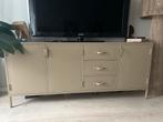 Dressoir Industrieel - zand | Eleonora met gratis samsung tv, Huis en Inrichting, Ophalen, Zo goed als nieuw, 25 tot 50 cm