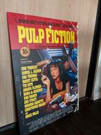 Metalen Pulp Fiction Filmposter (Displate), Ophalen, A1 t/m A3, Film en Tv, Rechthoekig Staand