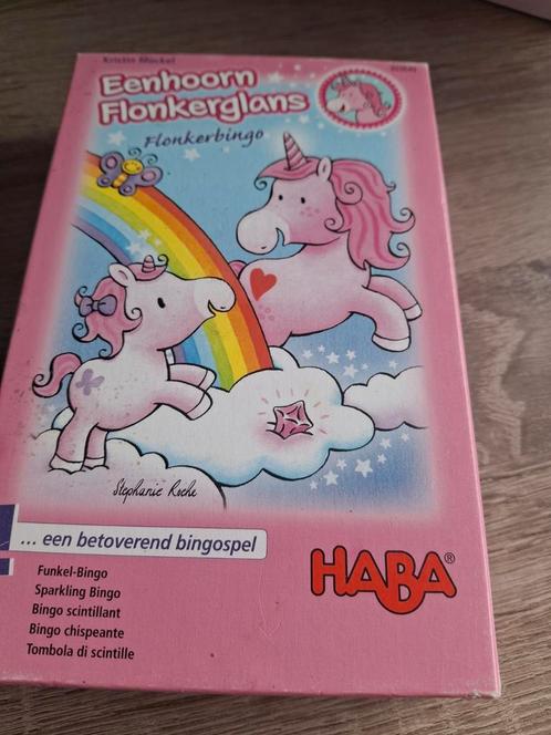 Eenhoorn bingo, Hobby en Vrije tijd, Gezelschapsspellen | Overige, Gebruikt, Ophalen
