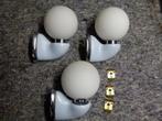 vintage set wandlampen Luigi Colani space age Crocus, Huis en Inrichting, Ophalen, Zo goed als nieuw, Glas, Space age