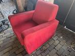 Rode stoel, Huis en Inrichting, Fauteuils, Ophalen, Gebruikt, 75 tot 100 cm, 75 tot 100 cm