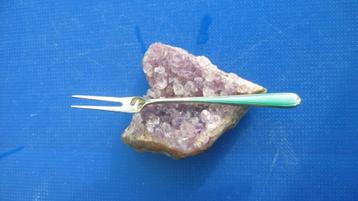 Zilveren cocktail vorkje.  beschikbaar voor biedingen