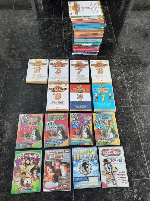 set karaoke DVD's (15 originele en 21 kopieën), Cd's en Dvd's, Dvd's | Muziek en Concerten, Zo goed als nieuw, Alle leeftijden