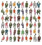 Modeltrein decoratieve figuren 60 stuks zittend 1:87, Ophalen of Verzenden, Nieuw, 1:50 of kleiner