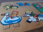 Vintage houten Simplex Toys puzzel Draaimolen, Overige typen, Ophalen of Verzenden, Zo goed als nieuw