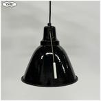 Oud, zwart geëmailleerd hanglampje / trekschakelaar, Bauhaus, Gebruikt, Bauhaus, Ophalen of Verzenden, Nb