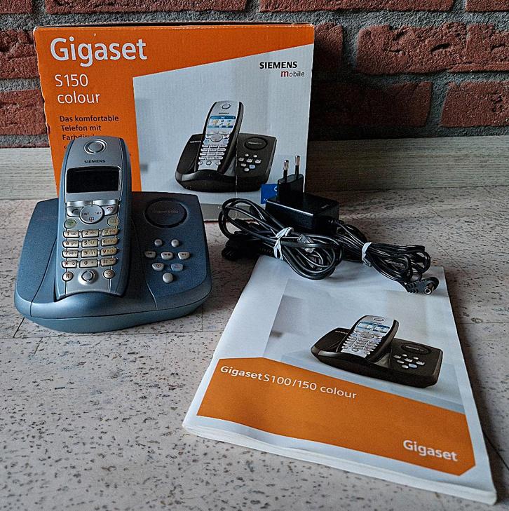 Siemens Gigaset S150 Colour Basisstation met antwoordapp., Telecommunicatie, Vaste telefoons | Handsets en Draadloos, Gebruikt