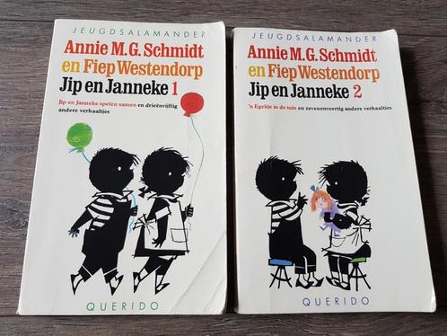 Boeken Jip en Janneke 1 en 2 -- Annie M.G. Schmidt, Boeken, Kinderboeken | Jeugd | onder 10 jaar, Gelezen, Fictie algemeen, Ophalen of Verzenden