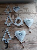 Kerstversiering brocante wit witte kerst versiering, Diversen, Ophalen of Verzenden, Gebruikt