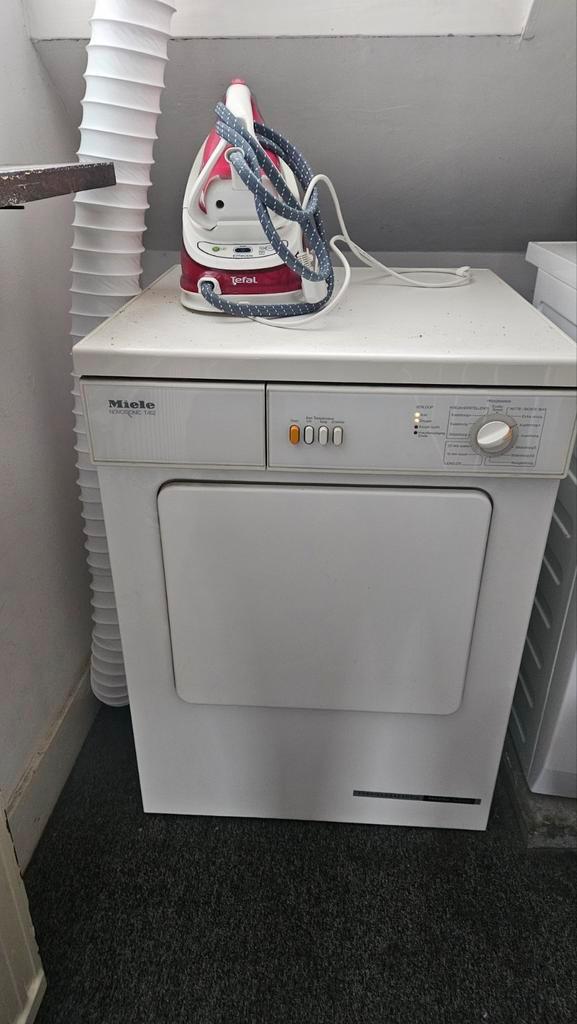 Miele Droger - Werkt Nog Prima!, Witgoed en Apparatuur, Wasdrogers, Gebruikt, Luchtafvoer, Voorlader, 6 tot 8 kg, 85 tot 90 cm