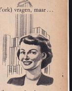 Retro reclame 1952 Unox worstjes mevr. Stevenson New York, Verzamelen, Retro, Ophalen of Verzenden