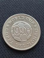 Penning Brazilië Wk 1990 Italië, Postzegels en Munten, Ophalen of Verzenden, Buitenland